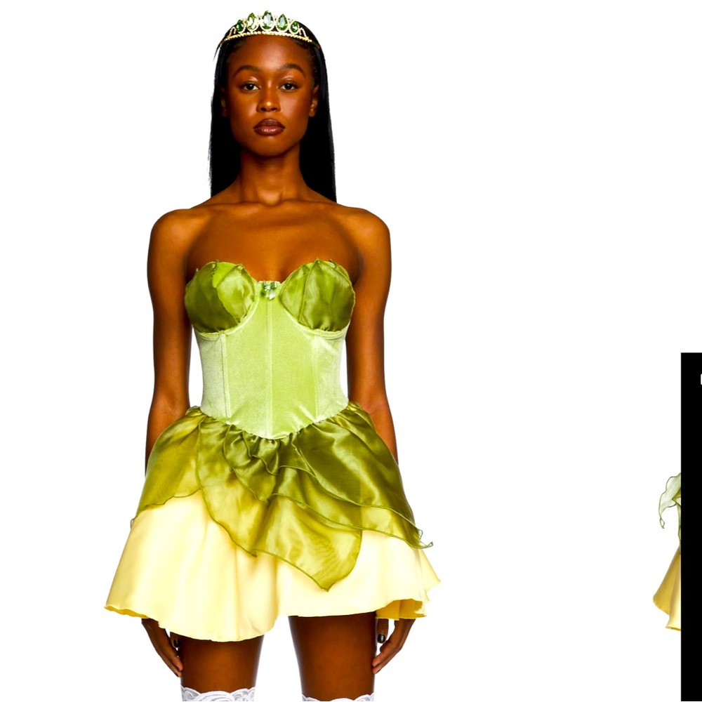 Green Princess Tiana Halloween costume